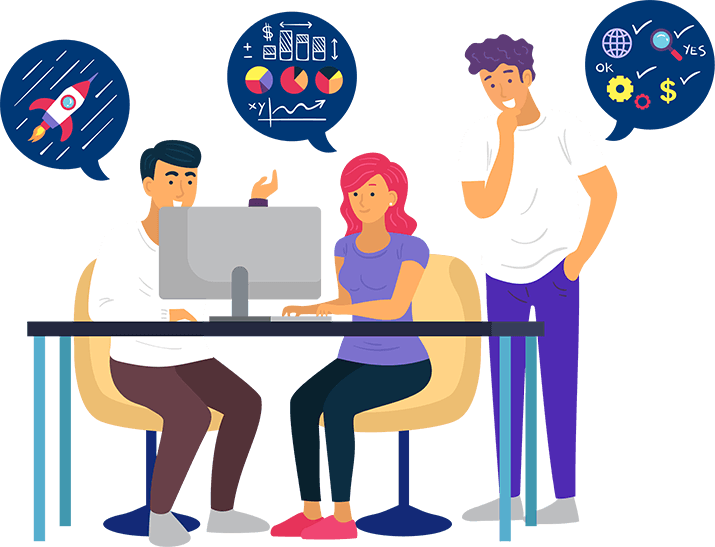 IT services team illustration